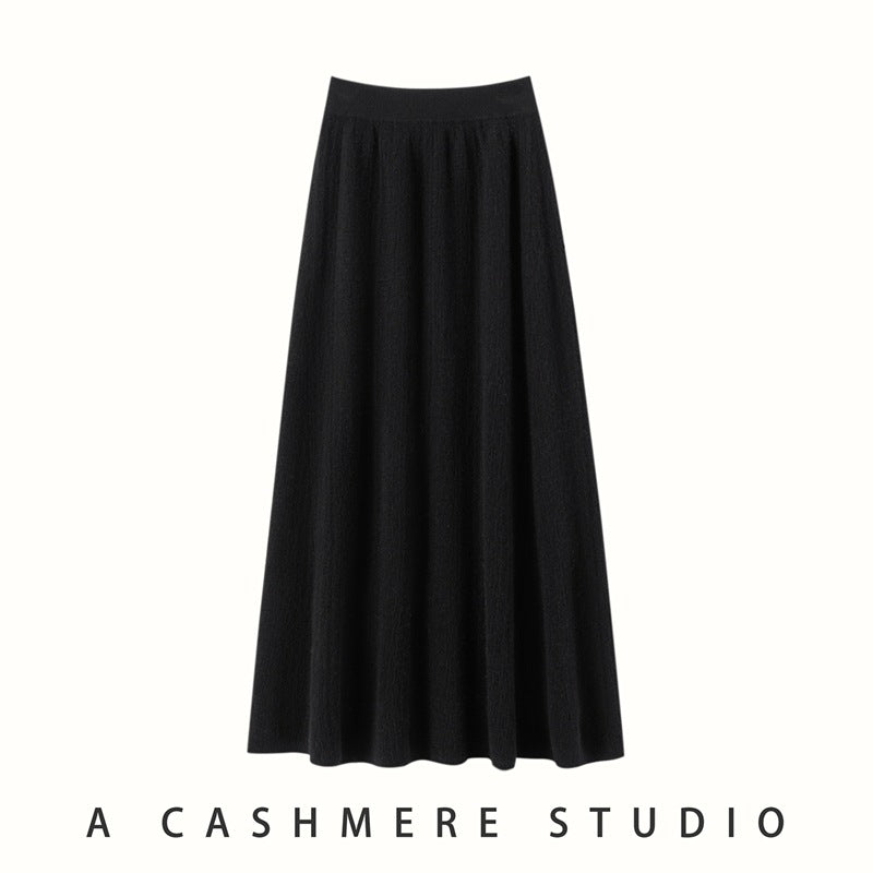 Women’s Cashmere A-Line Skirt