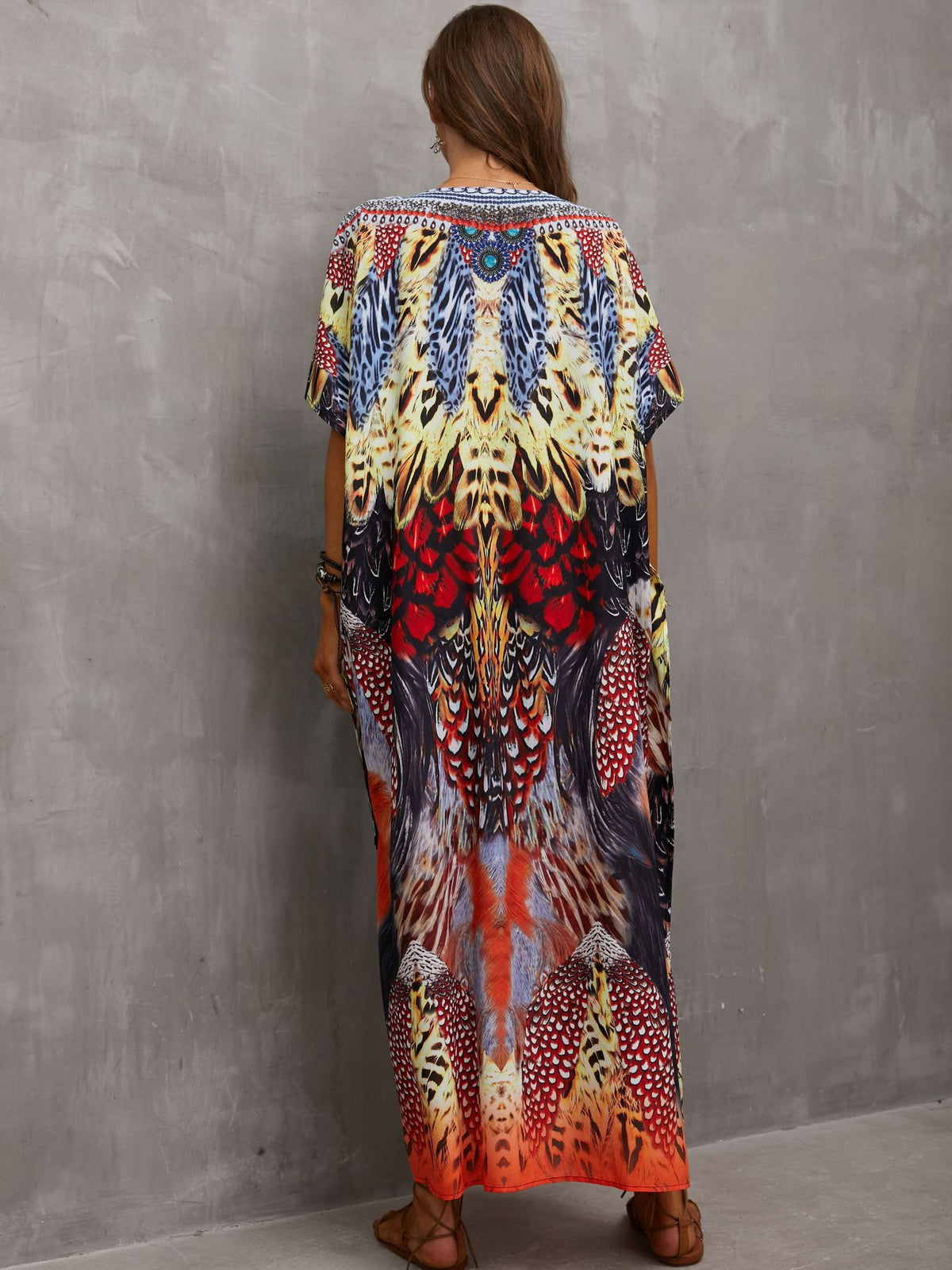 Printed Beach Cover-Up