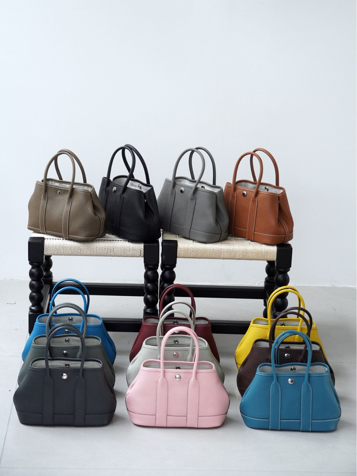 Mini Garden Genuine Leather Handbag