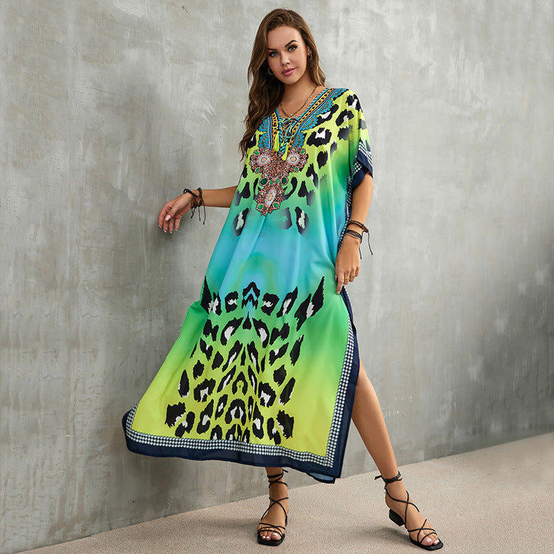 Printed Beach Cover-Up