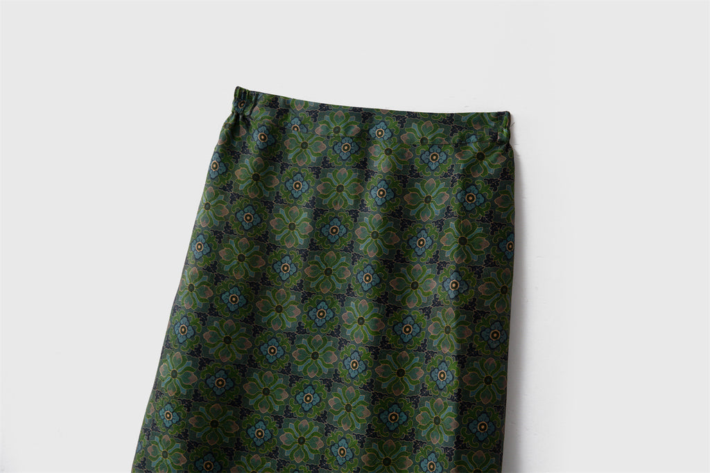 Women’s Mulberry Silk Printed Maxi Skirt