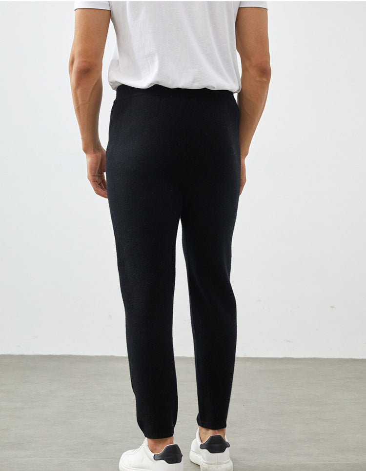 Men’s Cashmere-Wool Straight-Leg Pants