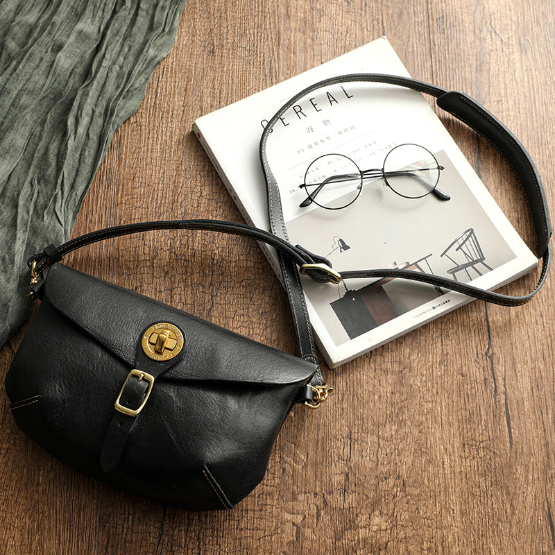 Genuine Leather Vintage Saddle Bag