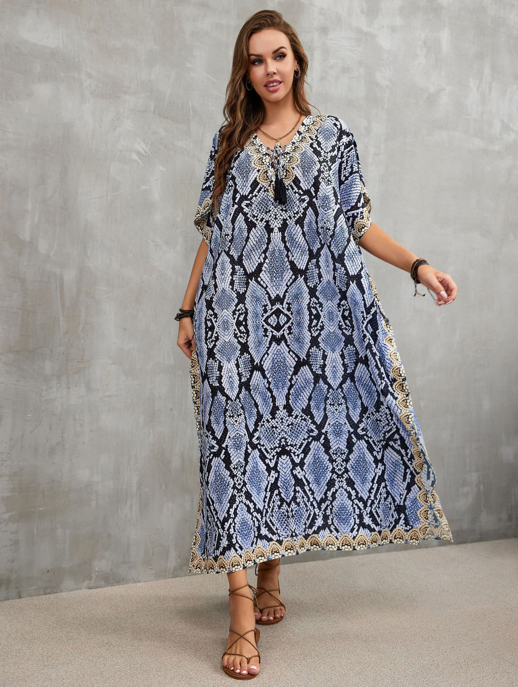 Printed Beach Cover-Up