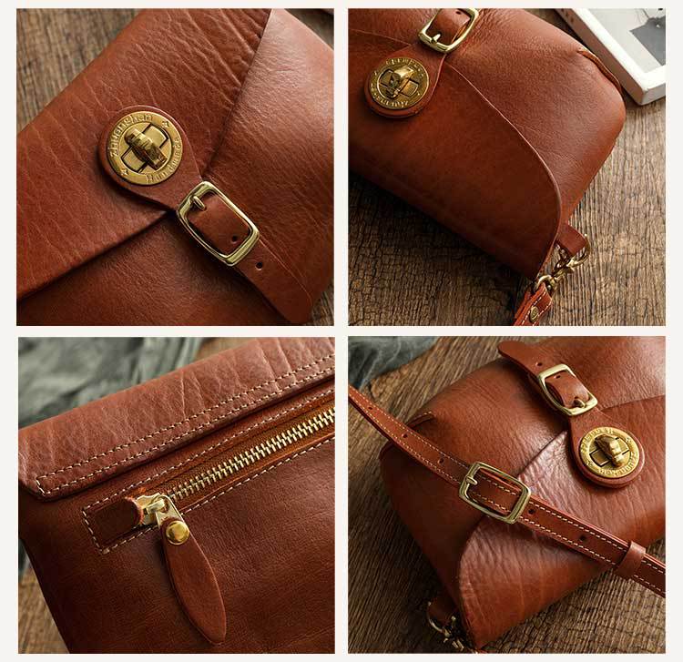 Genuine Leather Vintage Saddle Bag