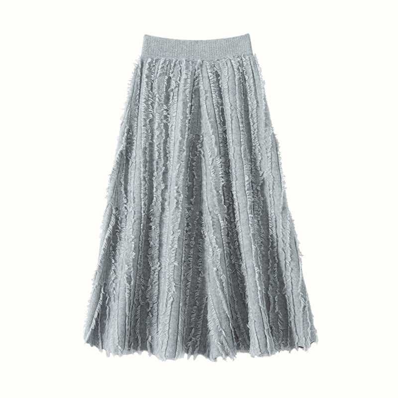 Women’s Cashmere A-Line Midi Skirt