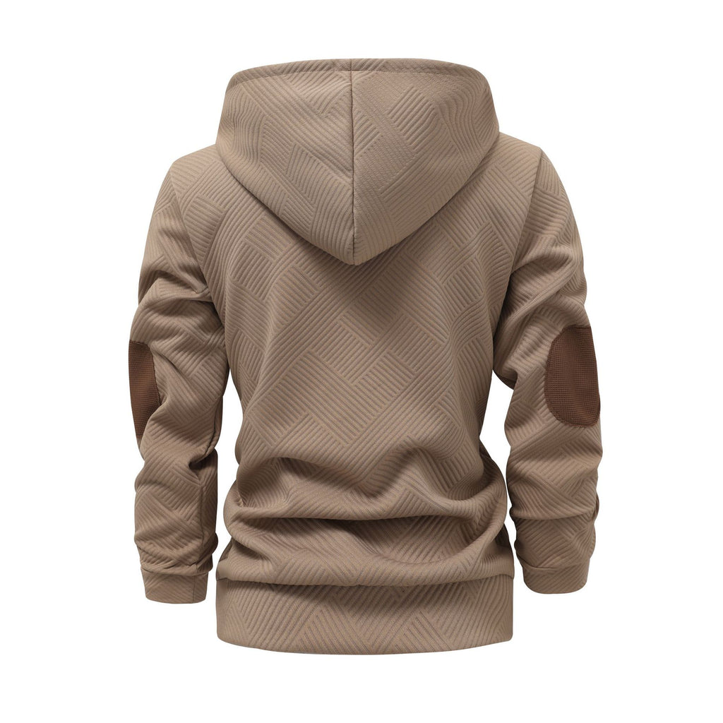 Men's Jacquard Hooded Sweatshirt