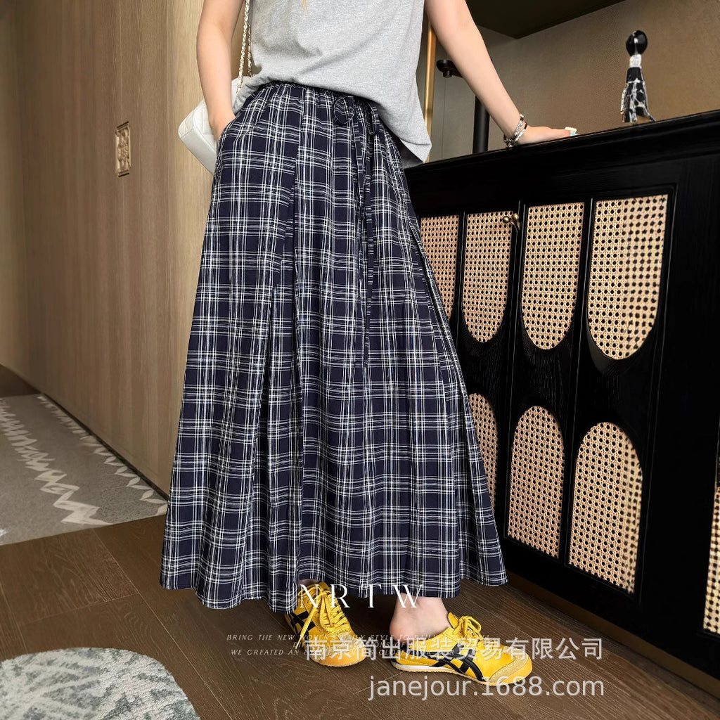 Women’s Plaid Maxi Skirt