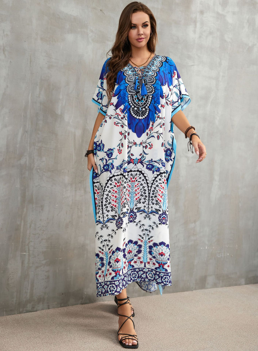 Printed Beach Cover-Up