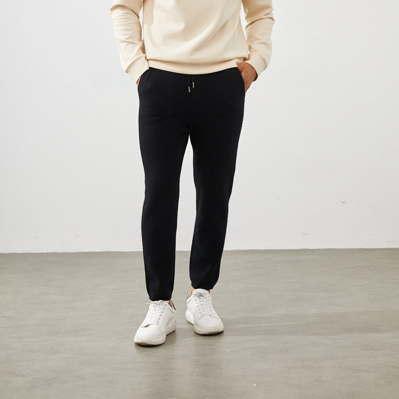 Men’s Cashmere-Wool Straight-Leg Pants