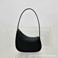 Half-Moon Genuine Leather Shoulder Bag