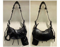 Crescent Genuine Leather Crossbody Bag