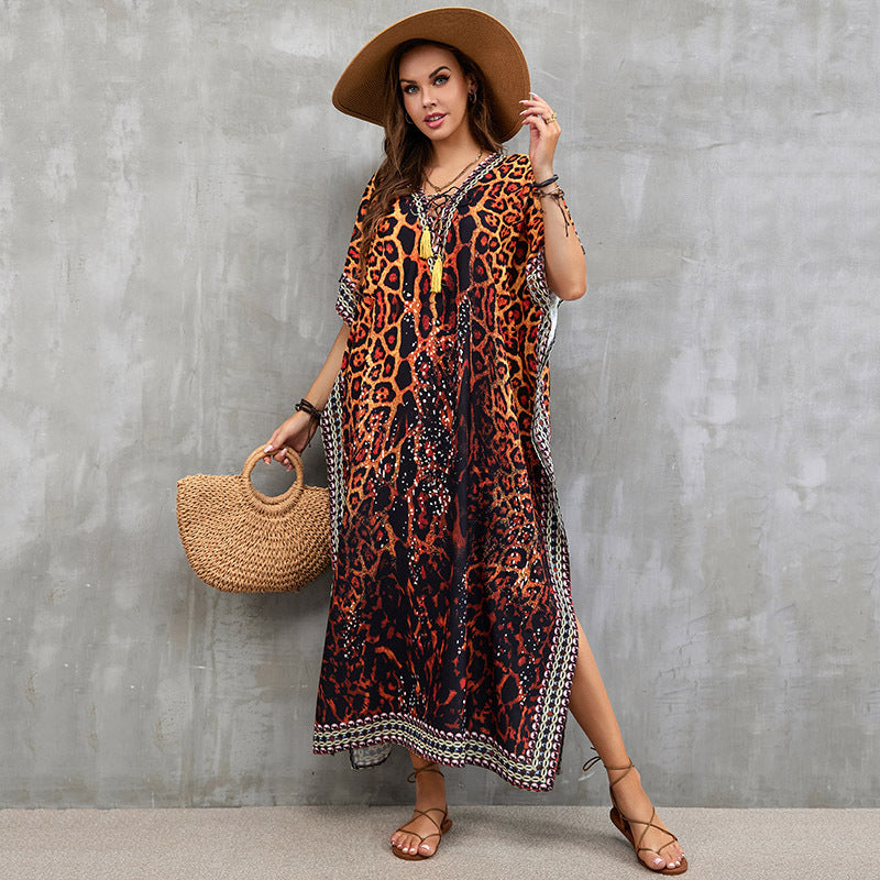 Printed Beach Cover-Up