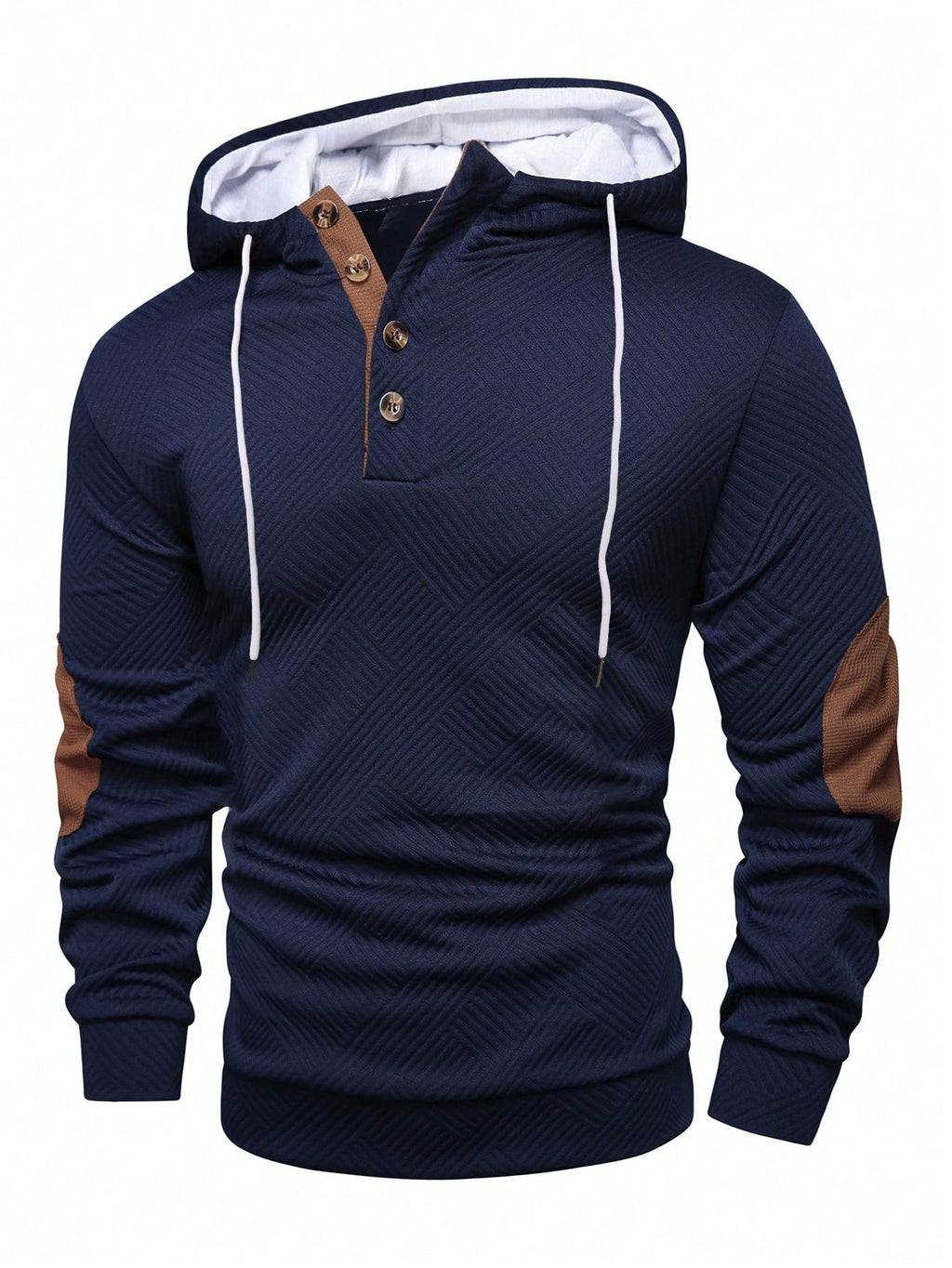 Men's Jacquard Hooded Sweatshirt