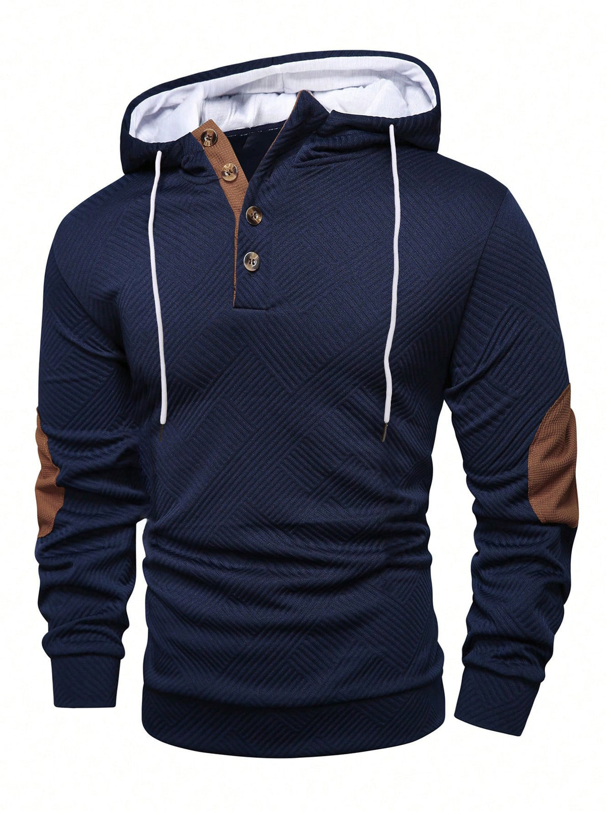 Men's Jacquard Hooded Sweatshirt