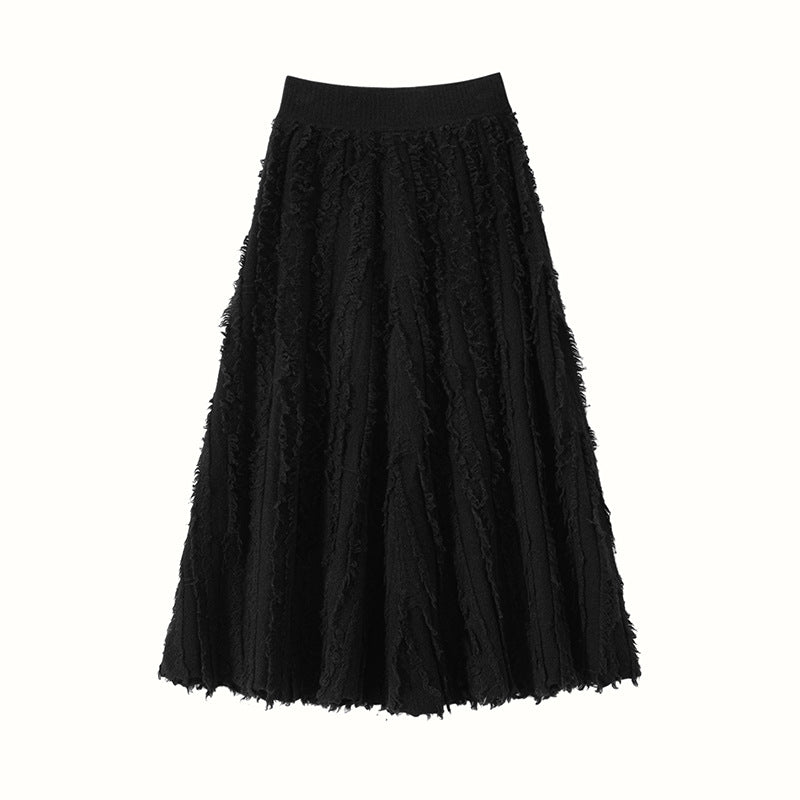 Women’s Cashmere A-Line Midi Skirt