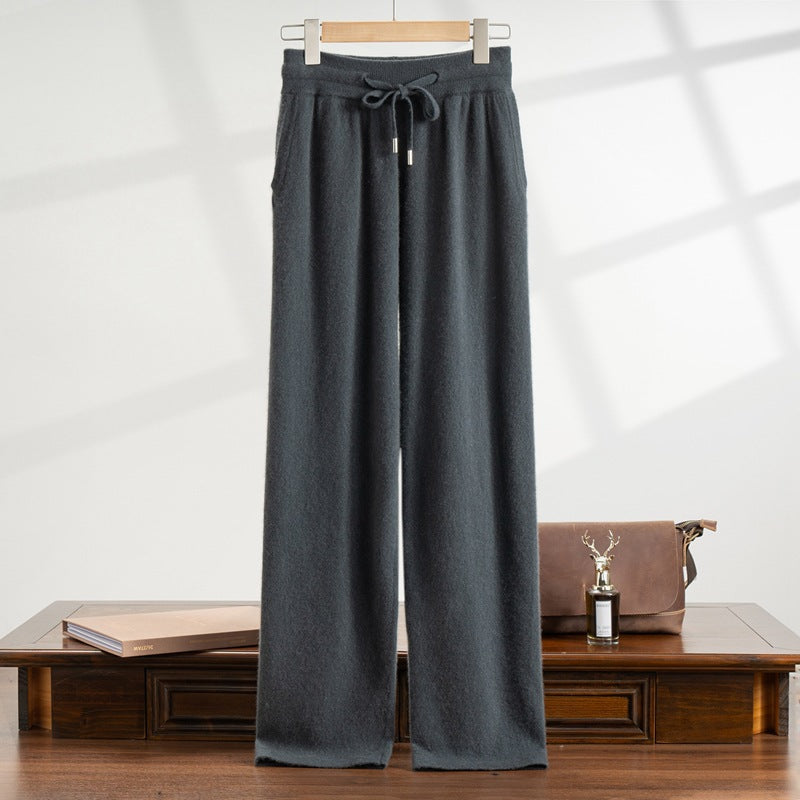 Men’s 100% Cashmere Straight-Leg Pants