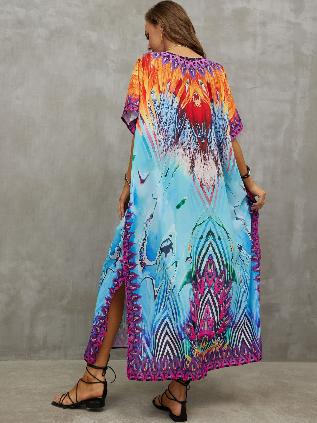 Printed Beach Cover-Up