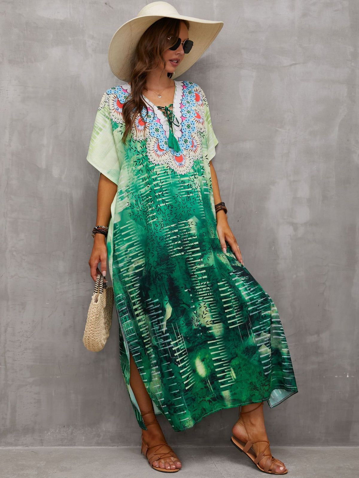 Printed Beach Cover-Up