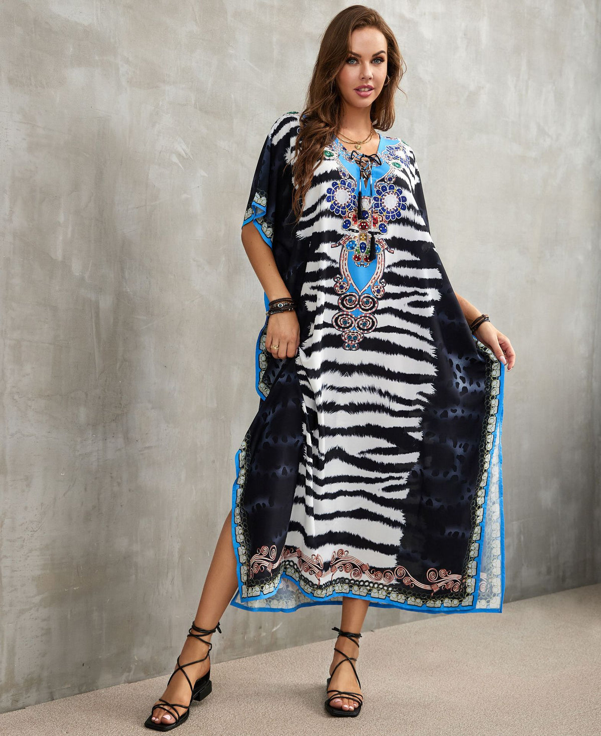 Printed Beach Cover-Up
