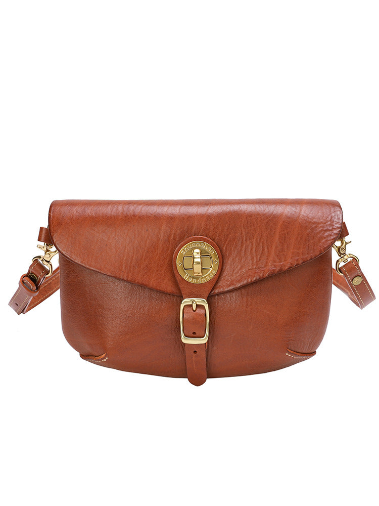 Genuine Leather Vintage Saddle Bag