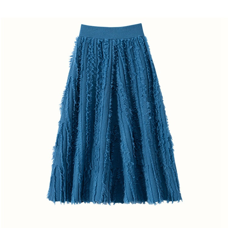 Women’s Cashmere A-Line Midi Skirt