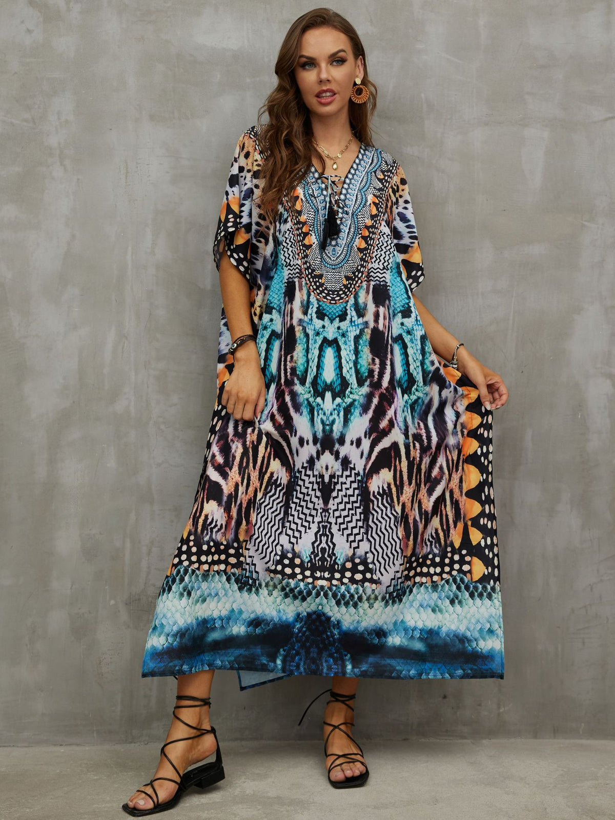 Printed Beach Cover-Up