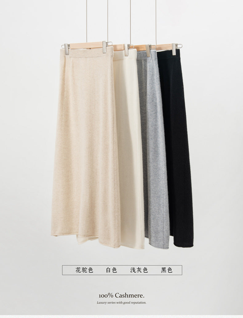 Women’s Pure Cashmere Midi Skirt
