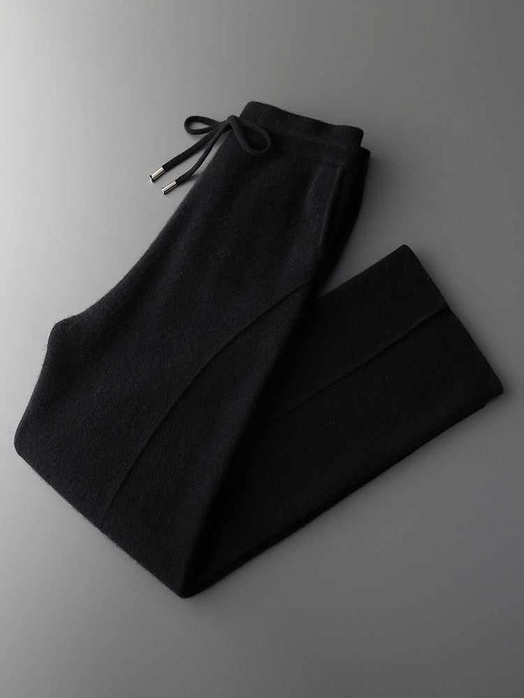 Men’s Cashmere-Style Straight-Leg Pants