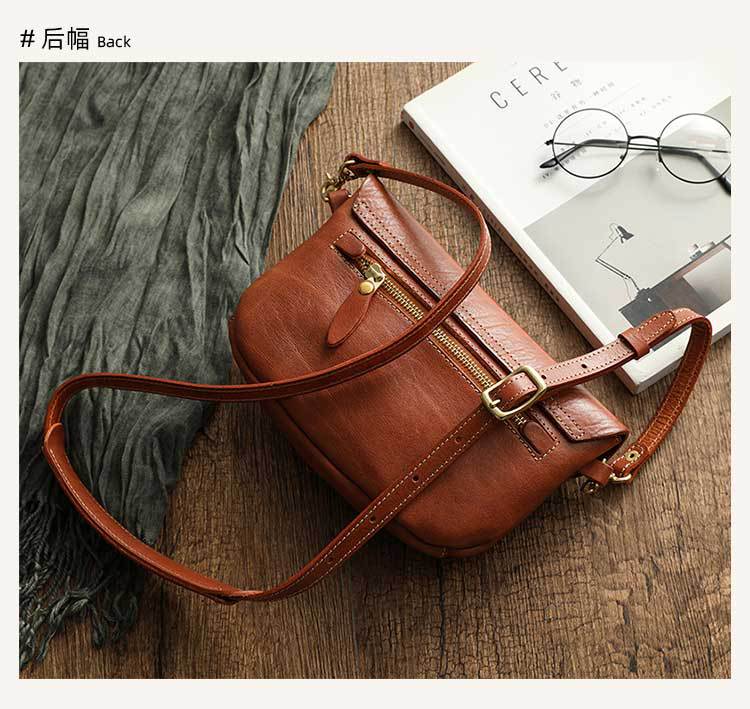 Genuine Leather Vintage Saddle Bag