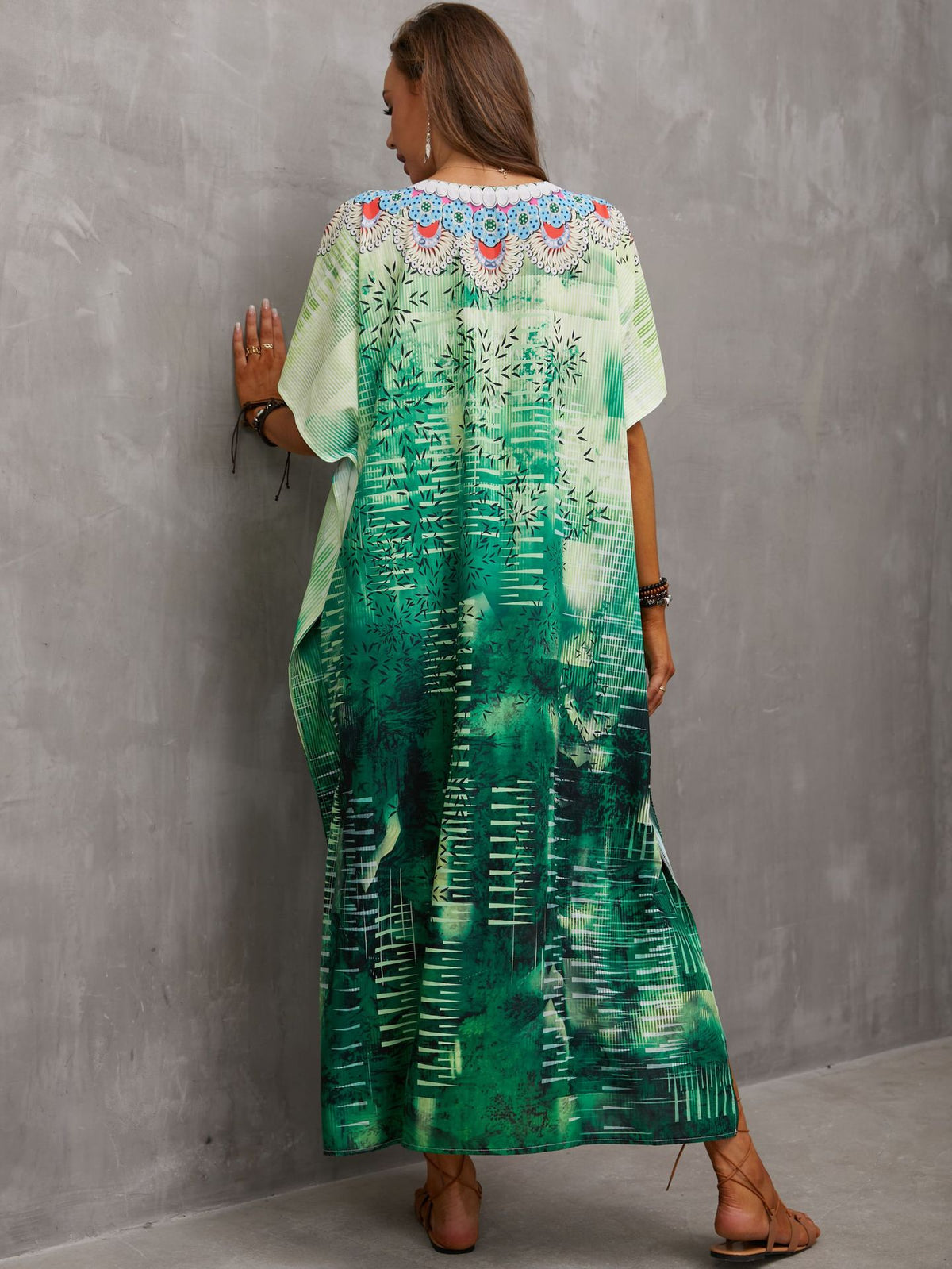 Printed Beach Cover-Up
