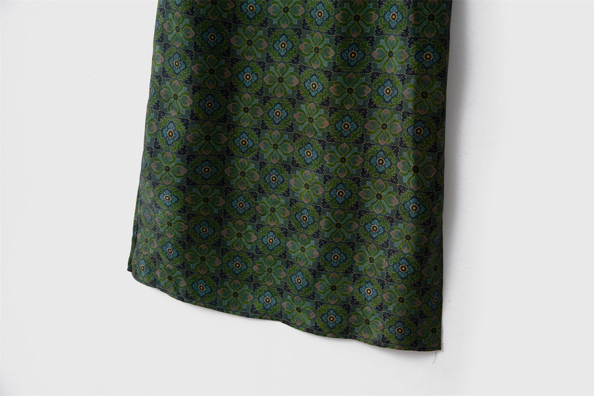 Women’s Mulberry Silk Printed Maxi Skirt