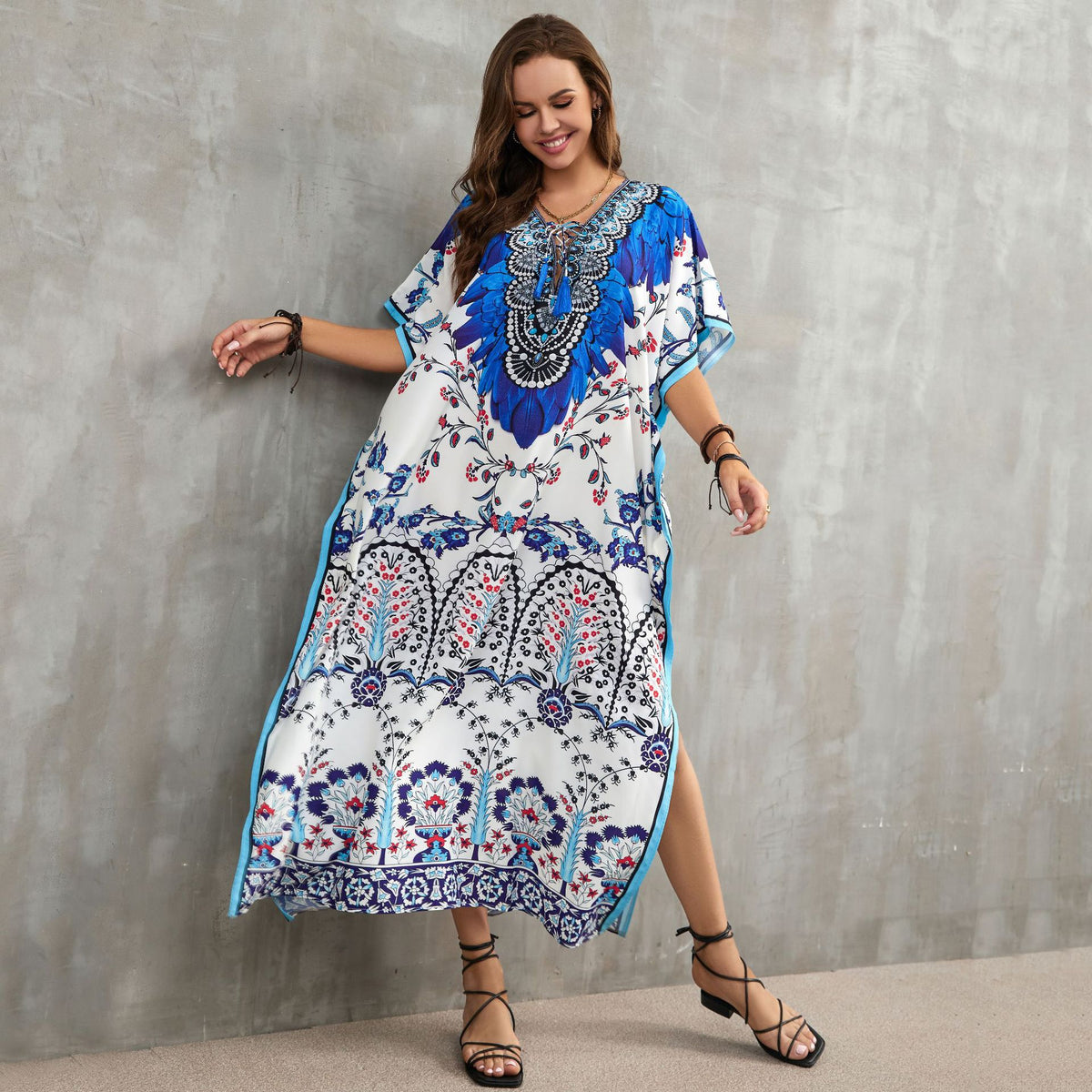 Printed Beach Cover-Up