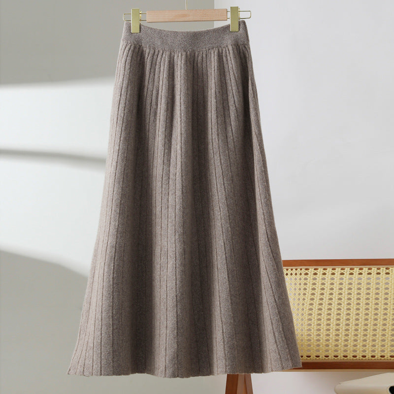 Women’s Wool Pleated Skirt