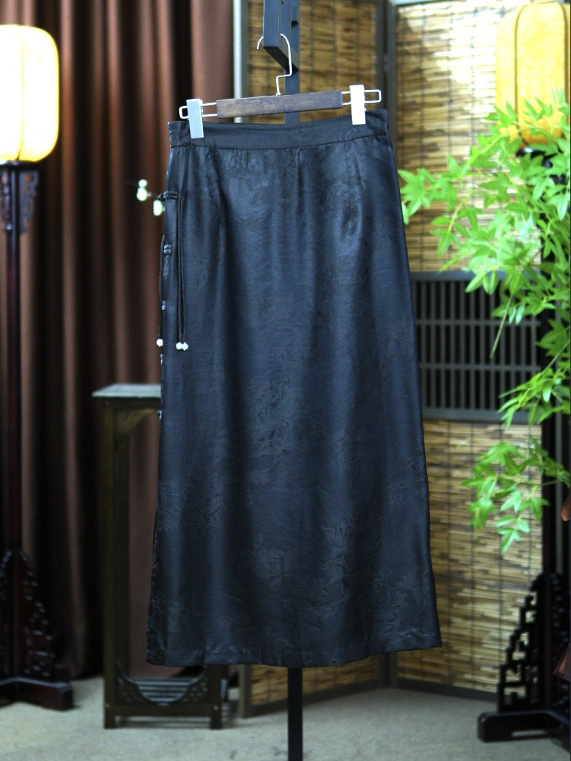 Women’s Mulberry Silk Jacquard Skirt