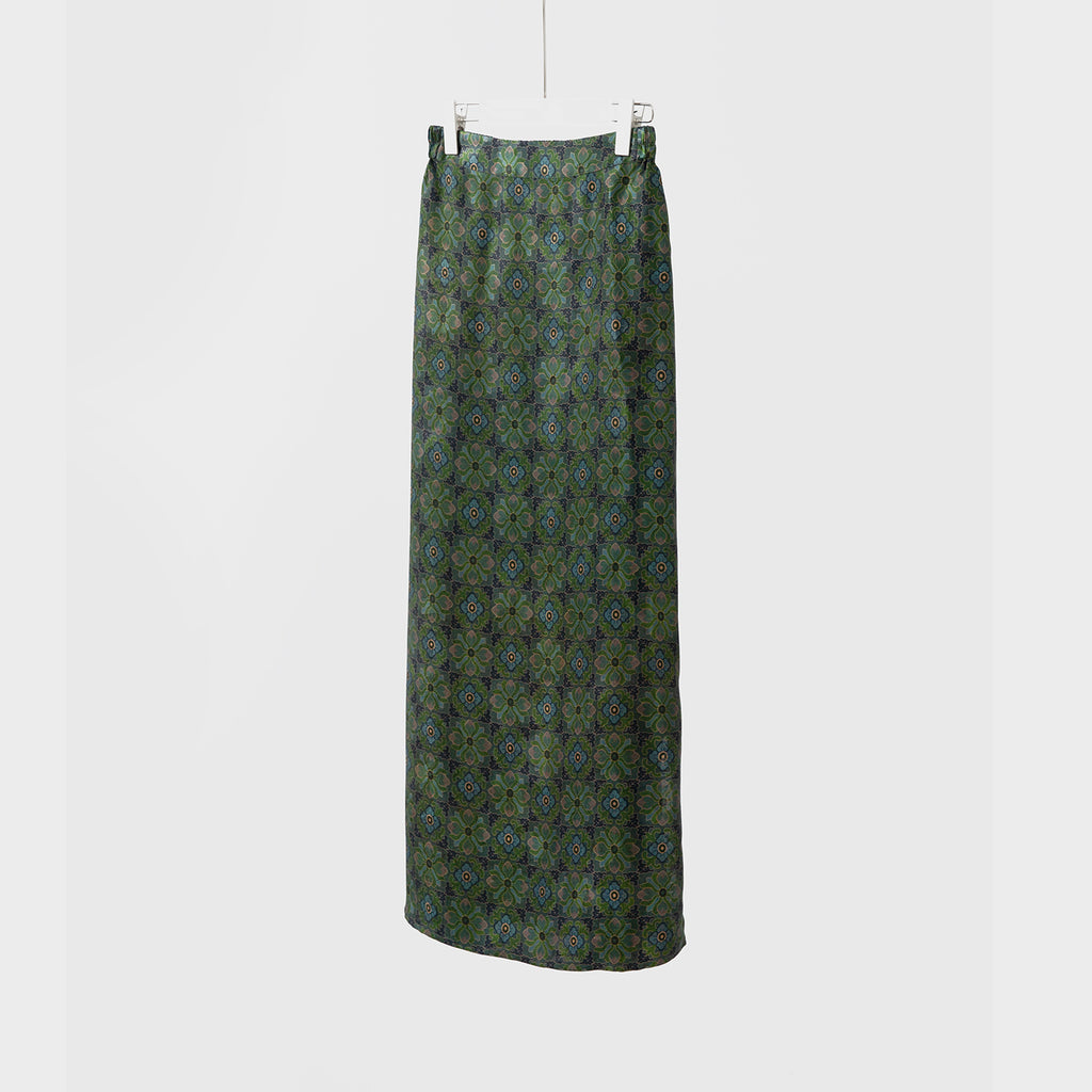 Women’s Mulberry Silk Printed Maxi Skirt