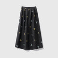 Women’s Mulberry Silk Embroidered Skirt