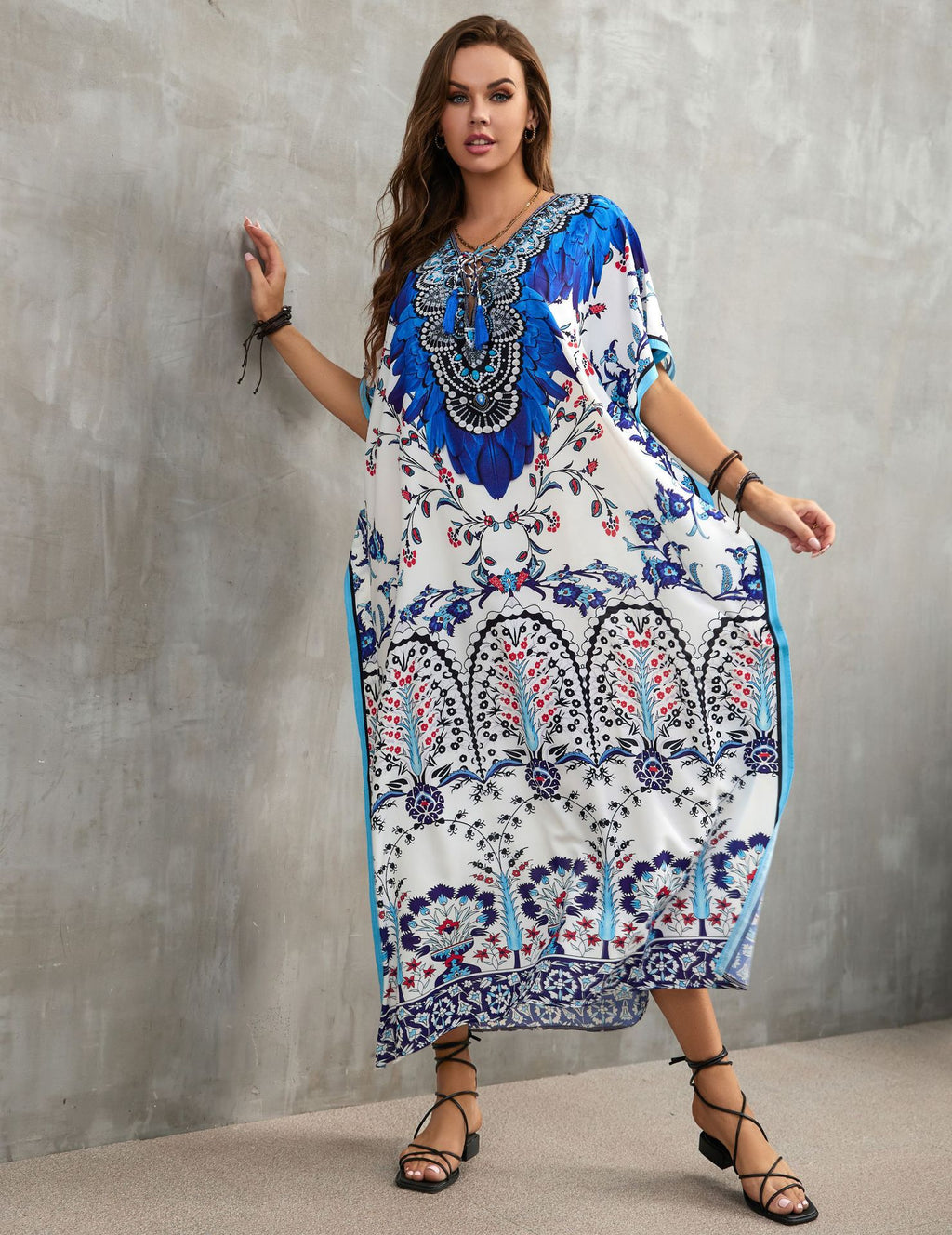 Printed Beach Cover-Up