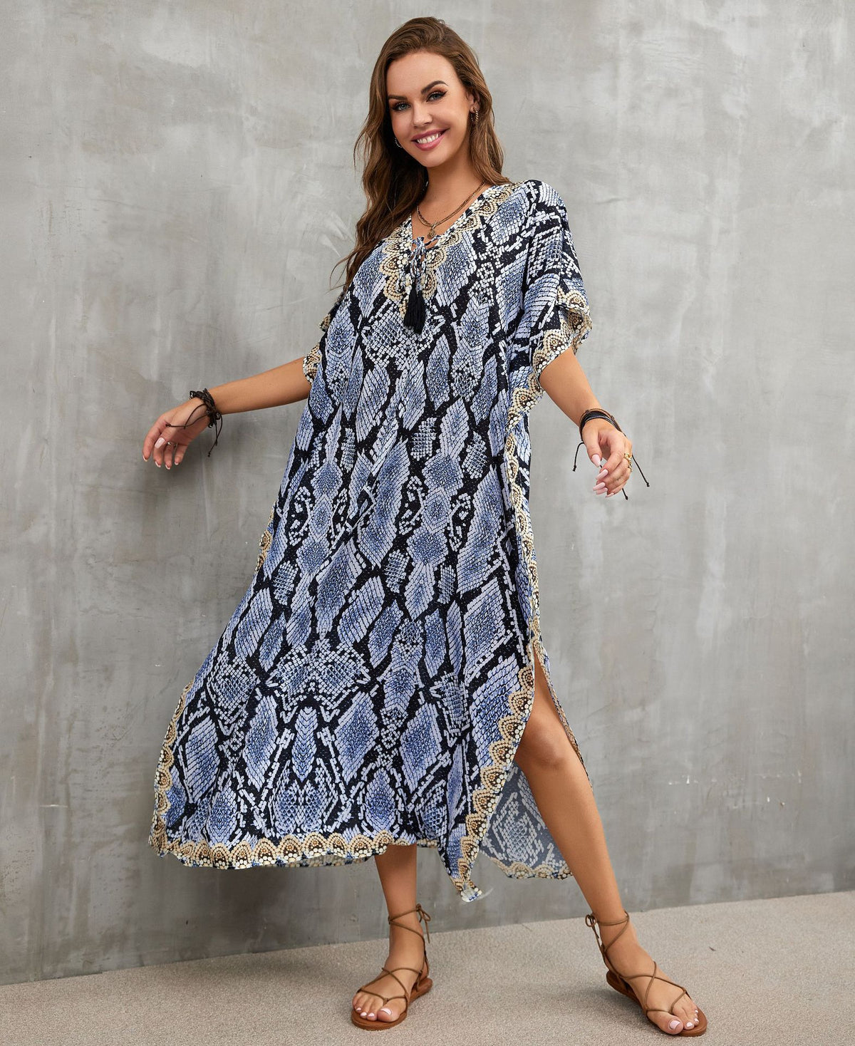 Printed Beach Cover-Up