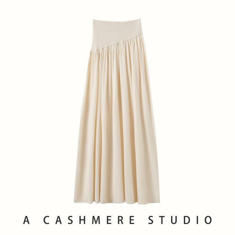 Women’s Cashmere-Wool Pleated Skirt