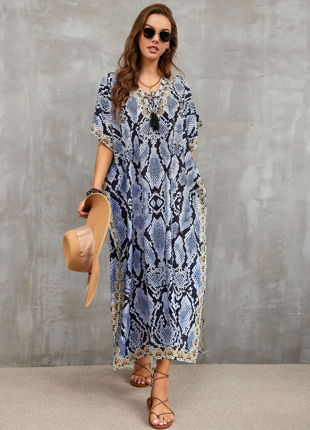 Printed Beach Cover-Up