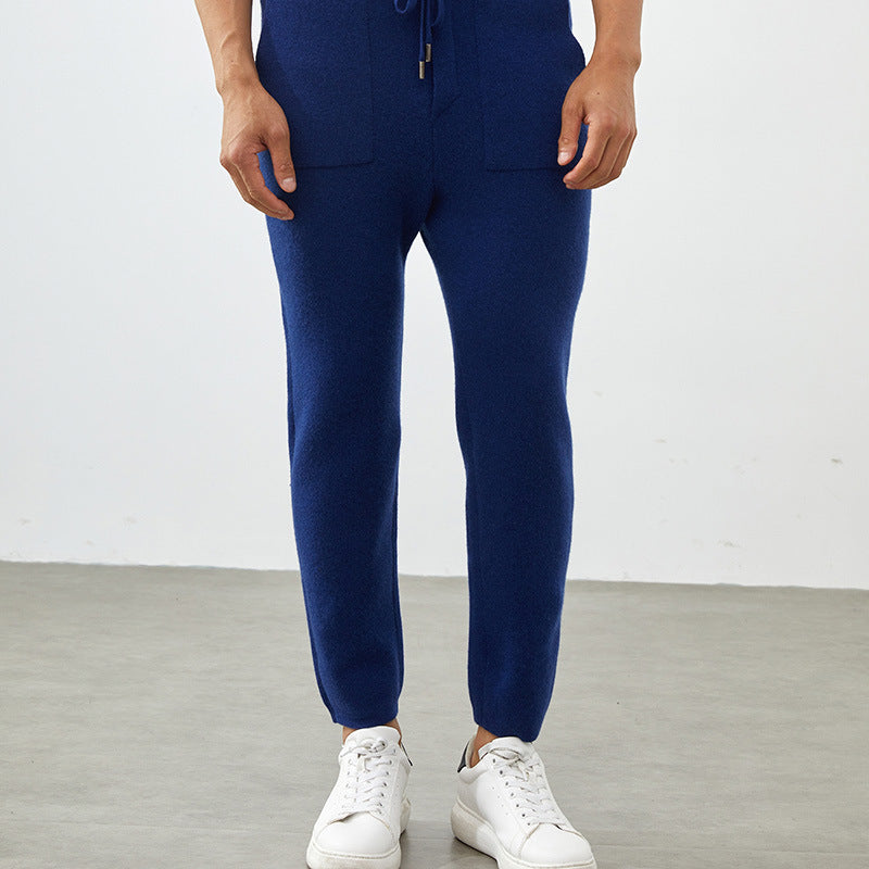 Men’s Cashmere-Wool Straight-Leg Pants