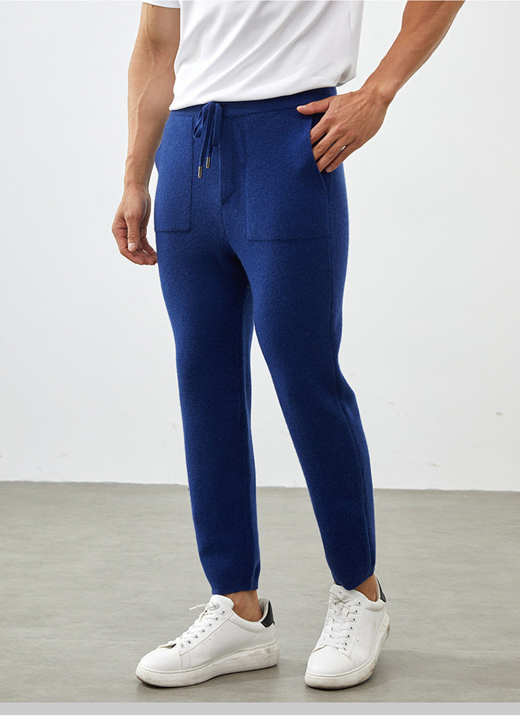 Men’s Cashmere-Wool Straight-Leg Pants
