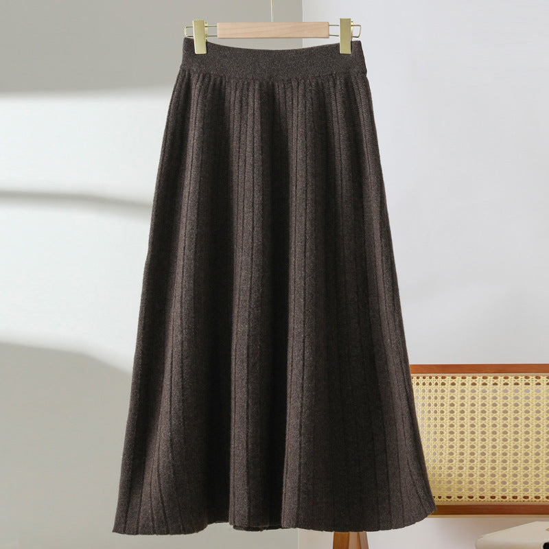 Women’s Wool Pleated Skirt