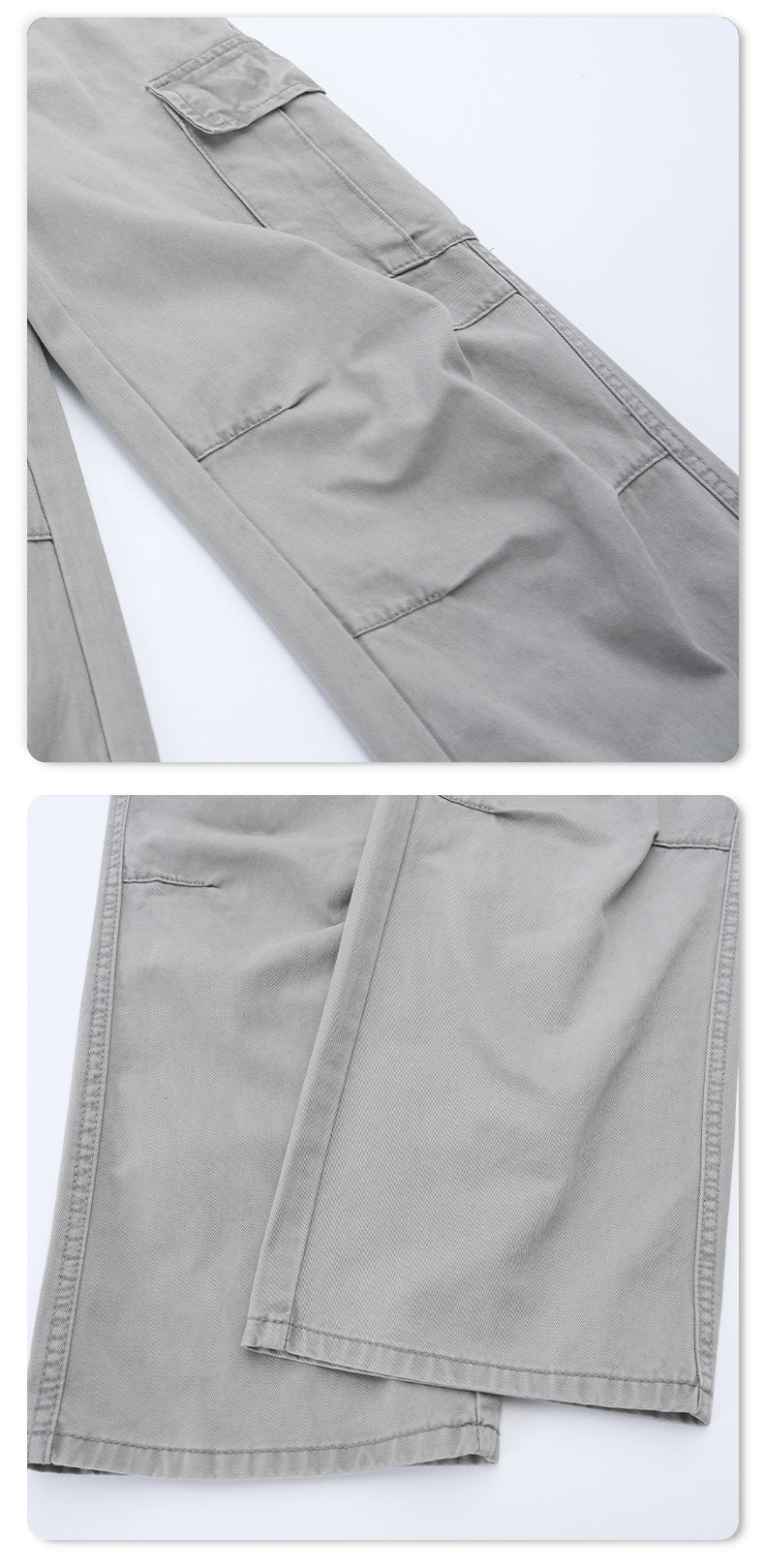 Vintage Wide-Leg Utility Pants
