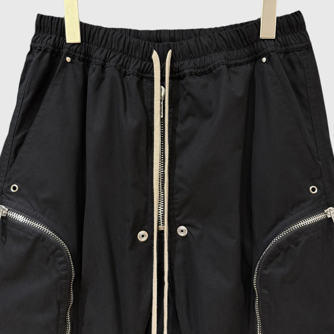 Men’s Multi-Pocket Cropped Casual Pants