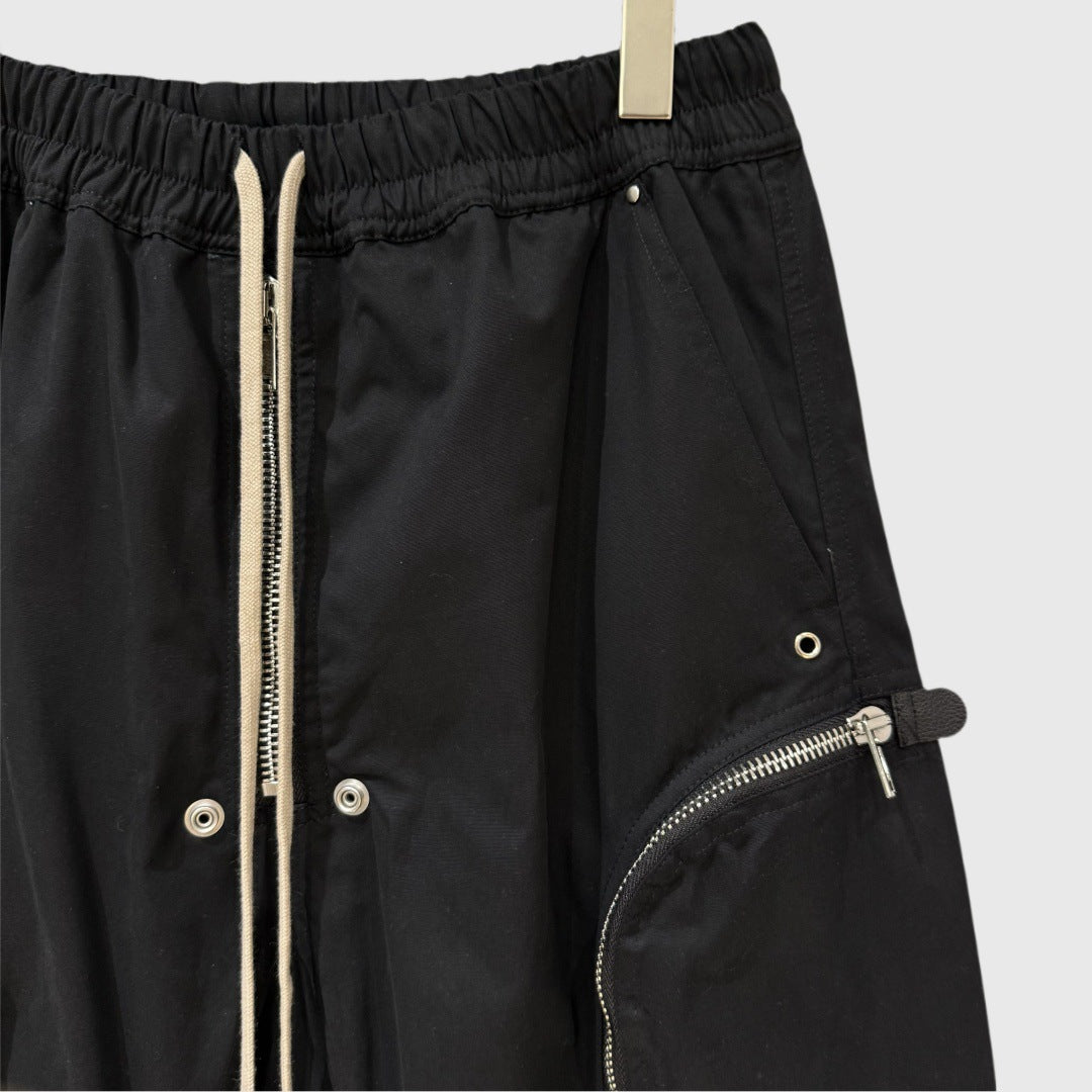 Men’s Multi-Pocket Cropped Casual Pants