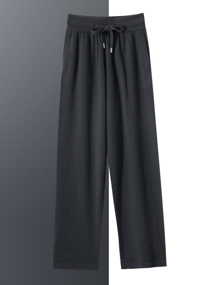 Men’s 100% Cashmere Straight-Leg Pants