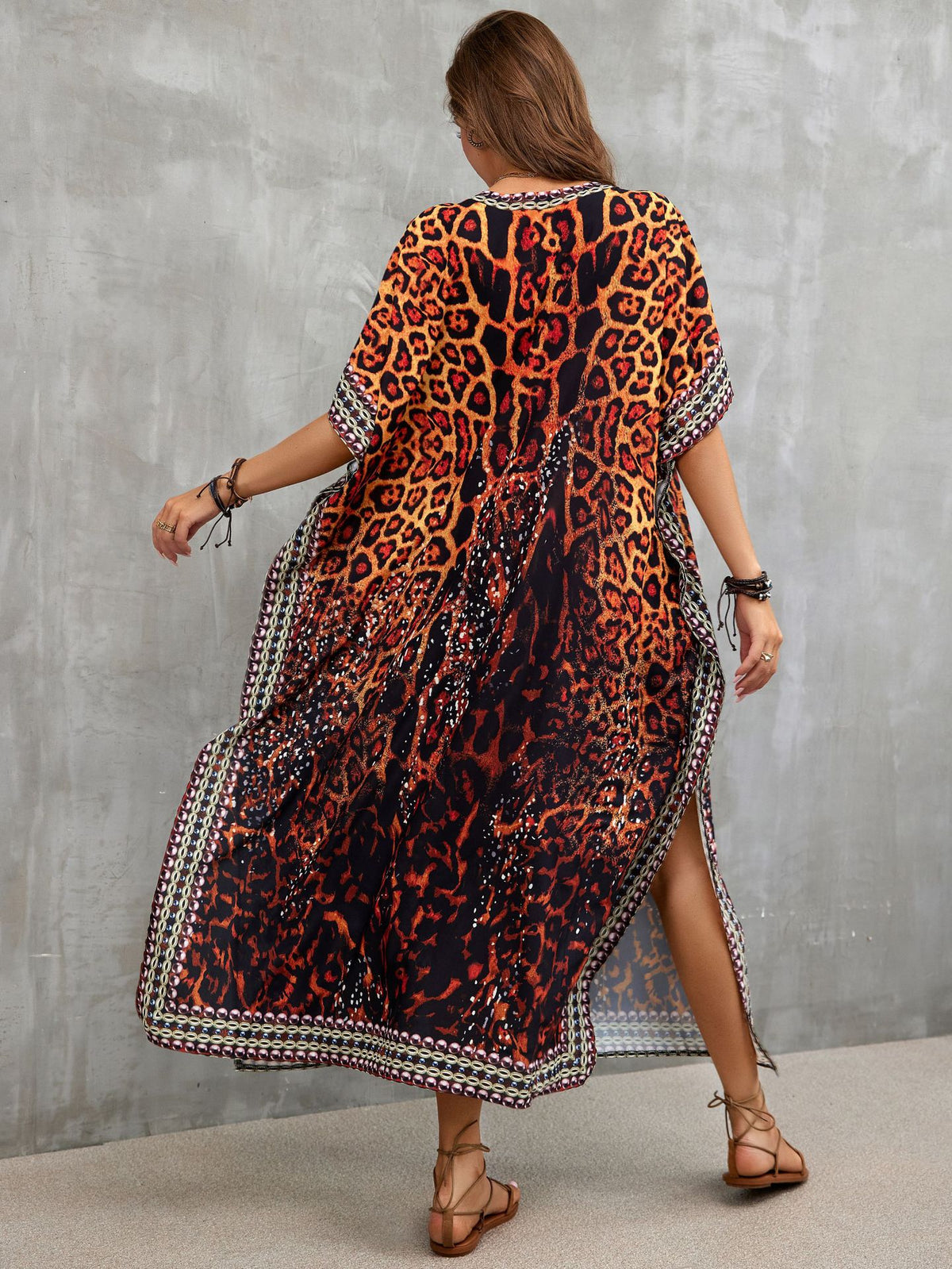 Printed Beach Cover-Up