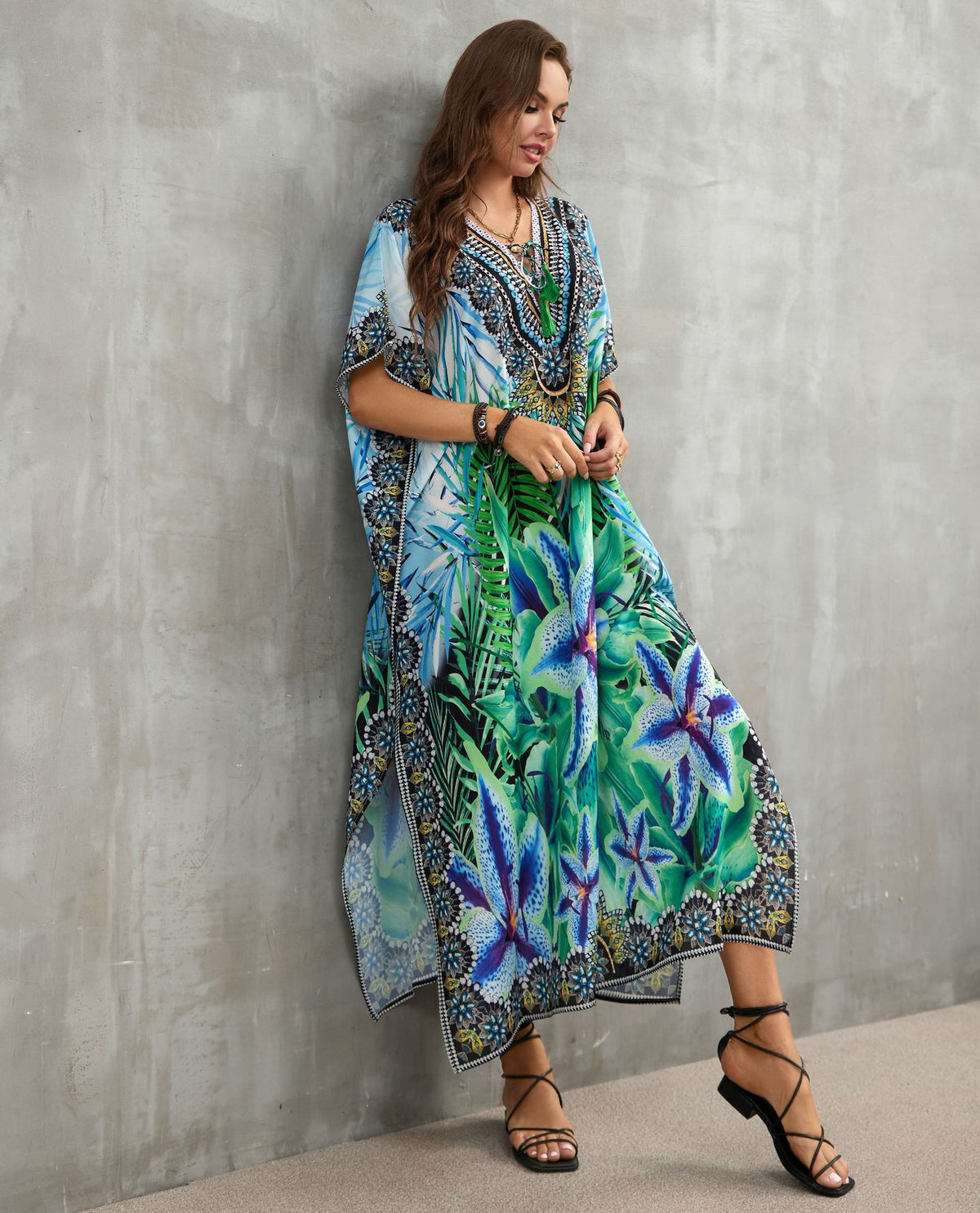 Printed Beach Cover-Up